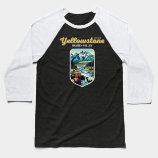 USA - NATIONAL PARK - YELLOWSTONE Hayden Valley - 7 Baseball T-Shirt